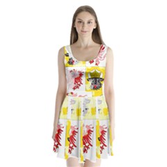 Split Back Mini Dress  