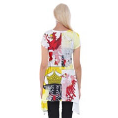 Short Sleeve Side Drop Tunic 