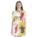 Coat Of Arms Of Mecklenburg Western Pomerania Shoulder Cutout Velvet One Piece