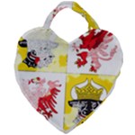 Coat Of Arms Of Mecklenburg Western Pomerania Giant Heart Shaped Tote