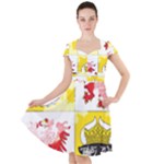 Coat Of Arms Of Mecklenburg Western Pomerania Cap Sleeve Midi Dress