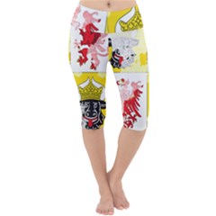 Lightweight Velour Cropped Yoga Leggings 
