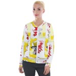 Coat Of Arms Of Mecklenburg Western Pomerania Velour Zip Up Jacket