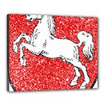 Coat Of Arms Of Lower Saxony Canvas 20  x 16  (Stretched)