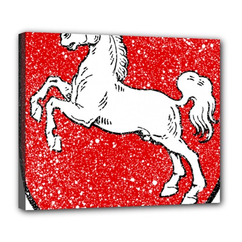 Coat Of Arms Of Lower Saxony Deluxe Canvas 24  x 20  (Stretched) from ArtsNow.com