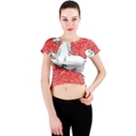 Coat Of Arms Of Lower Saxony Crew Neck Crop Top