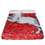 Coat Of Arms Of Lower Saxony Fitted Sheet (Queen Size)