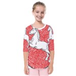 Coat Of Arms Of Lower Saxony Kids  Quarter Sleeve Raglan Tee