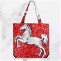 Zipper Grocery Tote Bag 