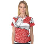 Coat Of Arms Of Lower Saxony V-Neck Sport Mesh Tee