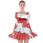 Coat Of Arms Of Lower Saxony Long Sleeve Skater Dress