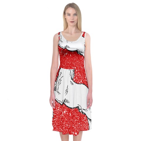 Coat Of Arms Of Lower Saxony Midi Sleeveless Dress from ArtsNow.com