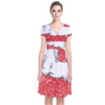 Coat Of Arms Of Lower Saxony Short Sleeve Front Wrap Dress