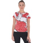 Coat Of Arms Of Lower Saxony Short Sleeve Sports Top 