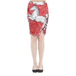 Coat Of Arms Of Lower Saxony Midi Wrap Pencil Skirt