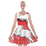 Coat Of Arms Of Lower Saxony Velvet Skater Dress