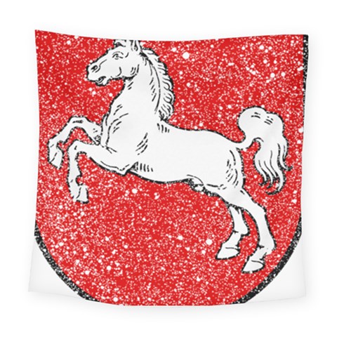 Coat Of Arms Of Lower Saxony Square Tapestry (Large) from ArtsNow.com