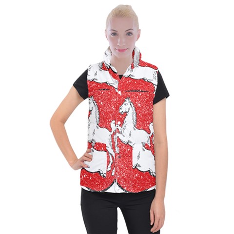 Coat Of Arms Of Lower Saxony Women s Button Up Vest from ArtsNow.com