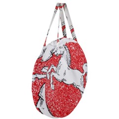Giant Round Zipper Tote 