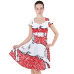 Coat Of Arms Of Lower Saxony Cap Sleeve Midi Dress