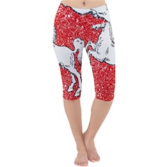 Lightweight Velour Cropped Yoga Leggings 