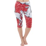 Coat Of Arms Of Lower Saxony Lightweight Velour Cropped Yoga Leggings