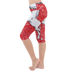 Lightweight Velour Cropped Yoga Leggings 