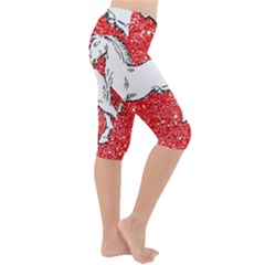 Lightweight Velour Cropped Yoga Leggings 