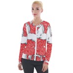 Coat Of Arms Of Lower Saxony Velour Zip Up Jacket