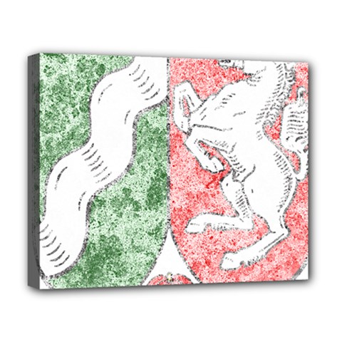 Coat Of Arms Of North Rhine Westfalia Deluxe Canvas 20  x 16  (Stretched) from ArtsNow.com
