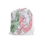 Coat Of Arms Of North Rhine Westfalia Drawstring Pouch (Large)