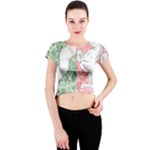 Coat Of Arms Of North Rhine Westfalia Crew Neck Crop Top
