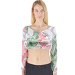 Coat Of Arms Of North Rhine Westfalia Long Sleeve Crop Top