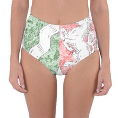 Reversible High-Waist Bikini Bottoms 