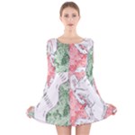 Coat Of Arms Of North Rhine Westfalia Long Sleeve Velvet Skater Dress