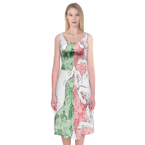 Coat Of Arms Of North Rhine Westfalia Midi Sleeveless Dress from ArtsNow.com