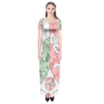Coat Of Arms Of North Rhine Westfalia Short Sleeve Maxi Dress
