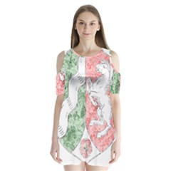 Coat Of Arms Of North Rhine Westfalia Shoulder Cutout Velvet One Piece from ArtsNow.com