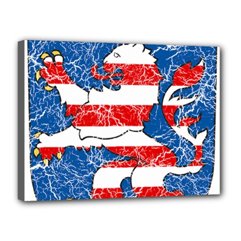 Coat Of Arms Of Hesse Canvas 16  x 12  (Stretched) from ArtsNow.com
