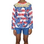 Coat Of Arms Of Hesse Kids  Long Sleeve Swimwear
