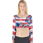 Coat Of Arms Of Hesse Long Sleeve Crop Top