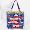 Zipper Grocery Tote Bag 