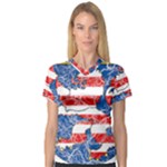 Coat Of Arms Of Hesse V-Neck Sport Mesh Tee
