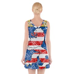 V-Neck Sleeveless Dress 