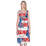 Coat Of Arms Of Hesse Midi Sleeveless Dress