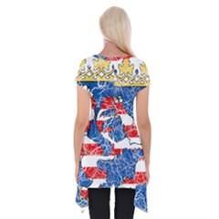 Short Sleeve Side Drop Tunic 