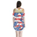 Shoulder Cutout Velvet One Piece 