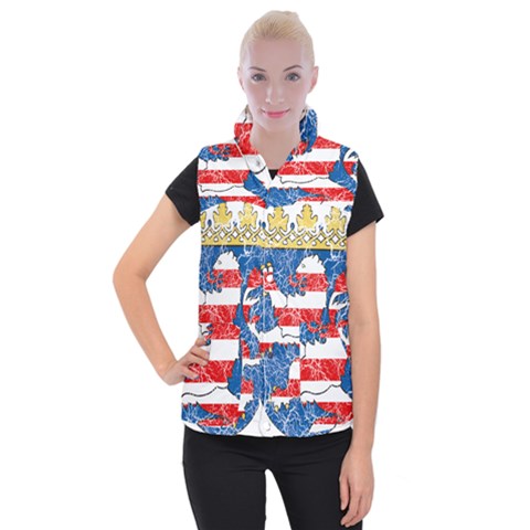 Coat Of Arms Of Hesse Women s Button Up Vest from ArtsNow.com