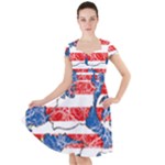 Coat Of Arms Of Hesse Cap Sleeve Midi Dress