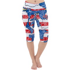 Lightweight Velour Cropped Yoga Leggings 